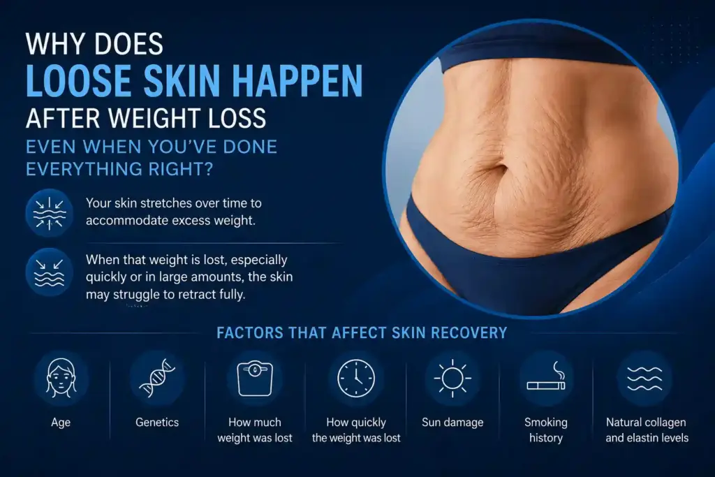 Why Does Loose Skin Happen After Weight Loss Even When You’ve Done Everything Right Braintree?